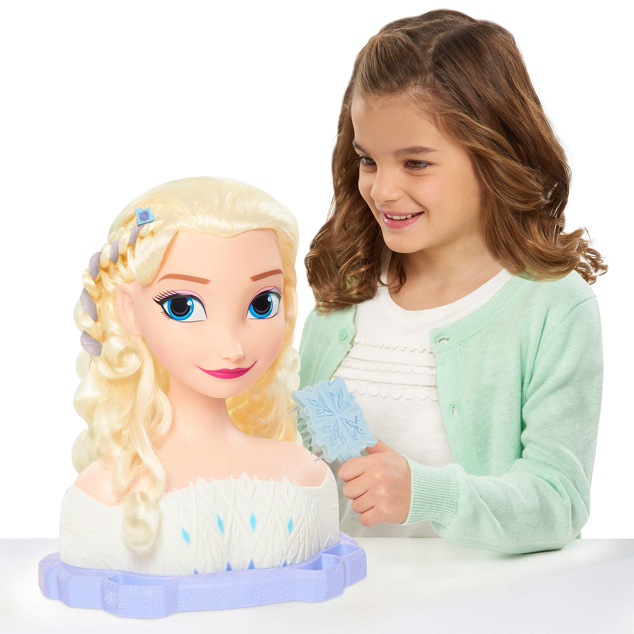 Disney Frozen Just Play 2 Deluxe Elsa The Snow Queen Styling Head, 17-Pieces