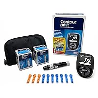 Ascensia CONTOUR NEXT Blood Glucose Monitoring System – All-in-One Kit for Diabetes with Glucose Monitor and 20 Test Strips For Blood Sugar & Glucose Testing