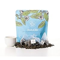 The Tea Spot Organic Clouds and Mist Green Tea | Yunwu Organic Green Tea with Smoky, Vegetal, and Citrus Aromas | 15 Tea Bags