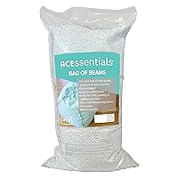 Bean Bag Fill, Grade A Poly Filler Beads by X Rocker ACEssentials, Replacement Pellets, Long Lasting and Durable, 100 Liters, White