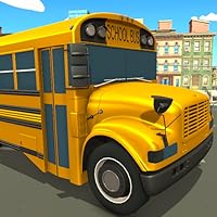 Blocky Highschool Bus Student Transport Simulator 3D