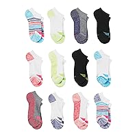 girls Cool Comfort Ankle Multipack fashion liner socks, Banded Assorted, Medium US