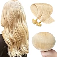 SEGO Pre Bonded U Tip Hair Extensions Human Hair 100 Strands Keratin Fusion Nail Tip Human Hair Extensions 100% Real Remy Hair Silky Straight 14/16/18/20/22/24 Inches 50g