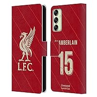 Head Case Designs Officially Licensed Liverpool Football Club Alex Oxlade - Chamberlain 2021/22 Players Home Kit 2nd Group Leather Book Wallet Case Cover Compatible with Samsung Galaxy A14 5G