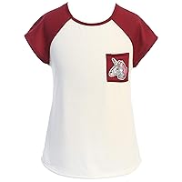 BNY Corner Short Sleeve Pocket Unicorn Summer Raglan T-Shirt Top Kids Clothing