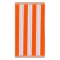 Superior Cotton Cabana Striped Beach Towels, Colorful Towels for Adult, Kid, Pool, Swimming, Sand, Travel, Large Oversized, Absorbent, Fast Drying, Bath Basics, Cabana Collection, 1 Piece, Orange