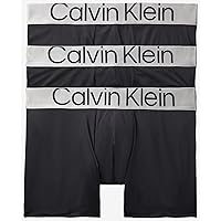 Calvin Klein Sustainable Steel Micro Boxer Brief 3-Pack Black Bodies/Black/Dark Slate/Crushed Berry Logos XL (40