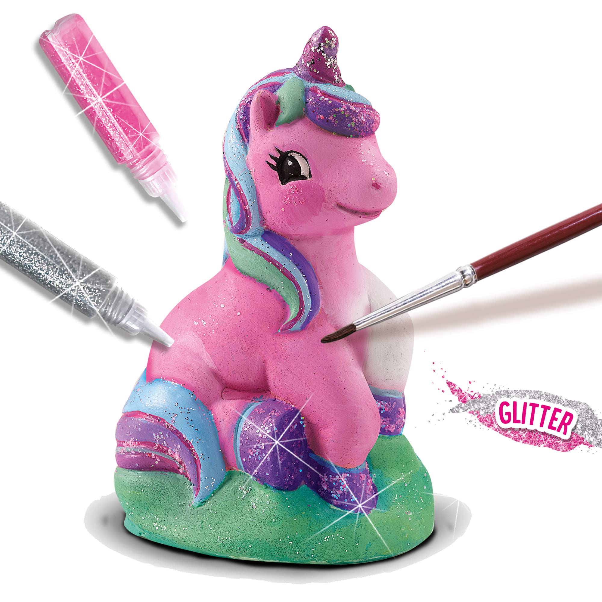 SES Creative 01299 Casting and Painting - Unicorn - Casting Plaster in 3D; Quick-Drying Plaster; The Detailed Mould yields Excellent Results; Encourages Creativity; Age 5+