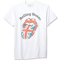 Rolling Stones Distressed Union Jack White T-Shirt White XX-Large