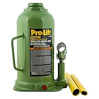 Pro-Lift Welded Jack 20 Ton - (40 lbs) Capacity Hydraulic Lift with Side Pump, Two Piece Handle