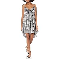 Angie Women's Tiered Sundress with Crisscross Back Detail