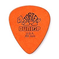 JIM DUNLOP Tortex Standard .60mm Orange Guitar Pick, 24 Pack