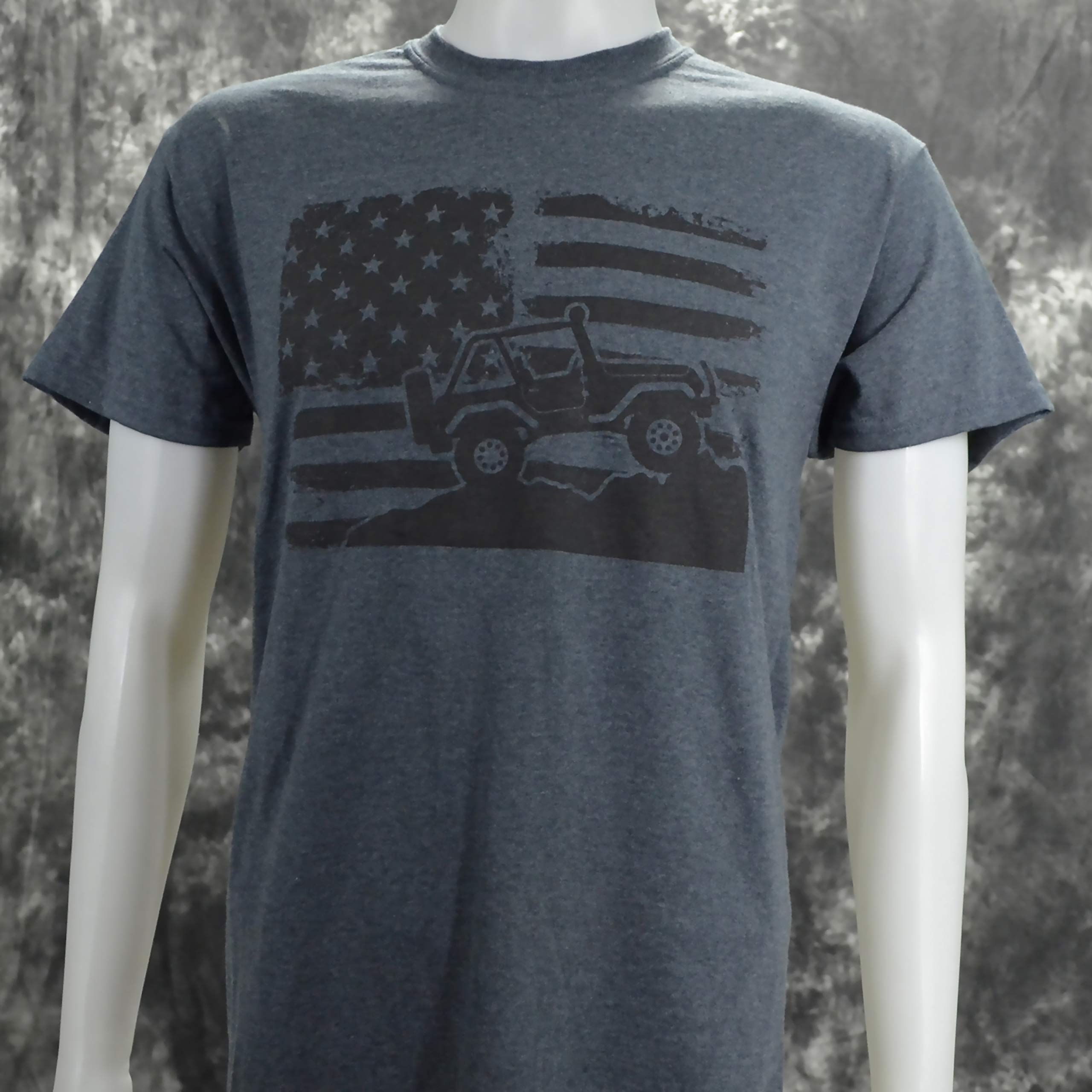 American Off-Road on a Dark Heather T Shirt