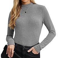 PrinStory Womens Tops Fall Long Sleeve Shirts Business Dressy Casual Pullover Tops for Women 2023 Trendy