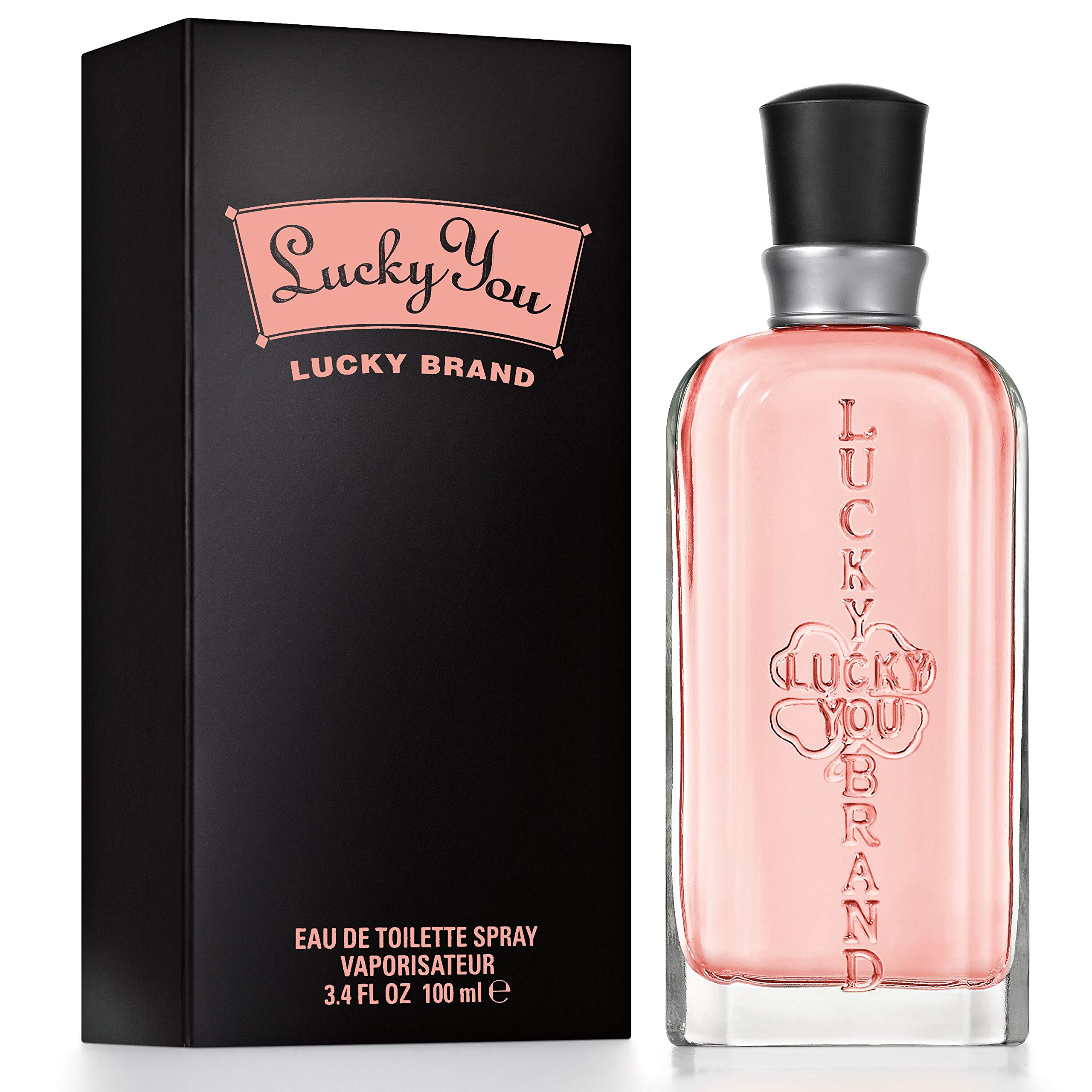 Lucky You Women's Perfume Fragrance, Eau de Toilette Spray, Day or Night with Fresh Flower Citrus Scent, 3.4 Fl Oz