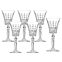 Lorren Home Trends Marilyn Set of 6 Red Wine Goblets