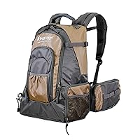 FROGG TOGGS Sling Pack, Easy Hands-Free Fishing Tackle Storage Bag with Water Bottle Pocket, Solid Brown Elements, OS