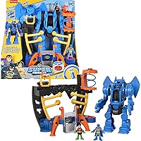 Fisher-Price Imaginext DC Super Friends Batman Toy, Robo Command Center Playset & Figures, Detachable 10-inch Robot for Kids Ages 3+ Years