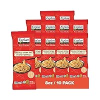 Explore Cuisine Organic Brown Rice Stir Fry Noodles - 8 oz, Pack of 10 - Easy-to-Make Noodles - Gluten Free - 40 Total Servings…