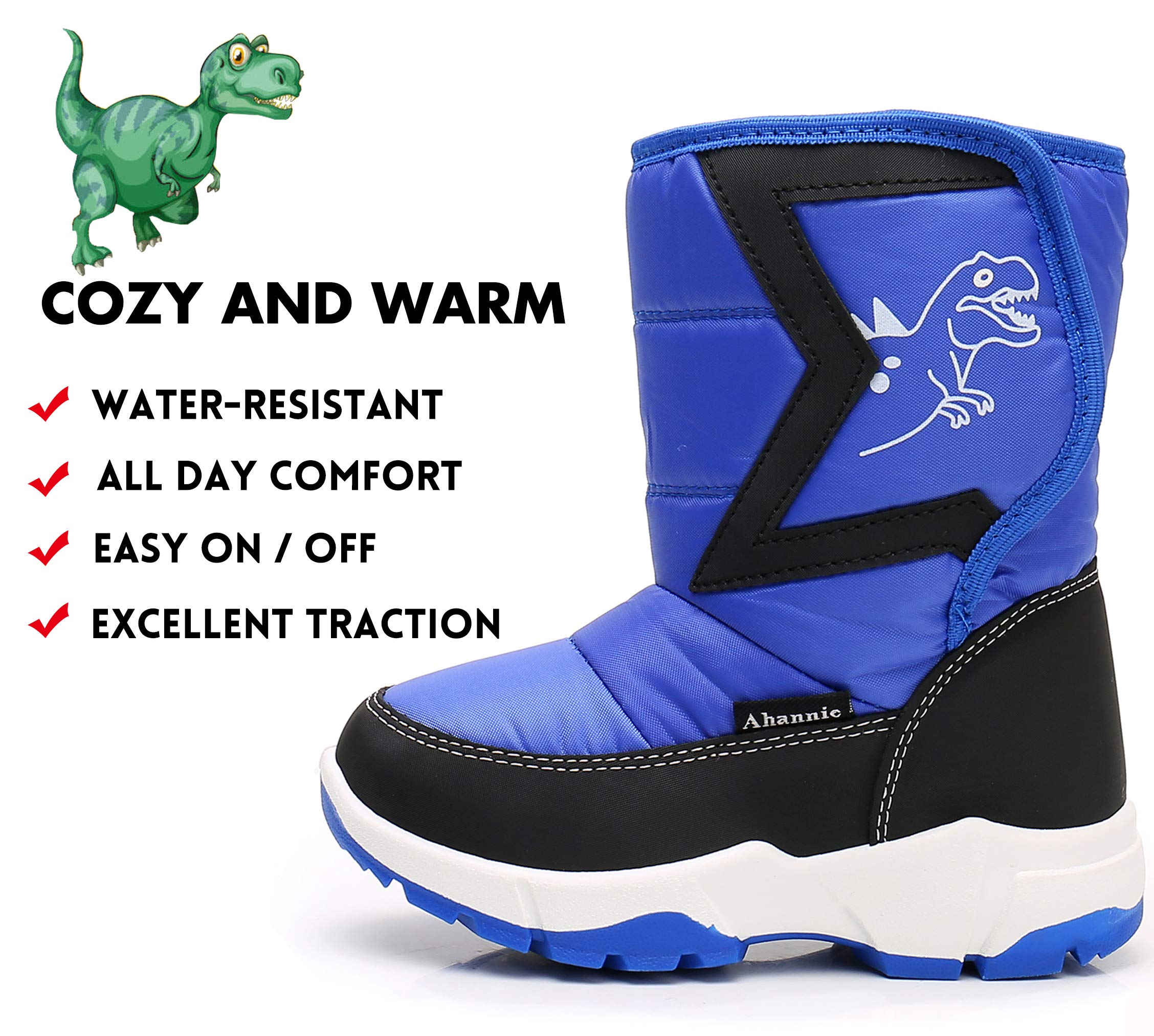 Winter Insulated Outdoor Boots for Kids Ahannie Toddler Boys Girls Snow Boots 