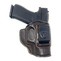 Cardini Leather, Inside The Waistband Leather Gun Holster for Glock 43, Taurus G2C Holster, PT111, PT140, Open and Conceal Carry Gun Holsters for Hip, Appendix, Back
