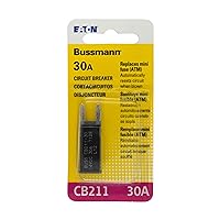 Bussmann (BP/CB211-30-RP) 30 Amp Type-I ATM Mini Circuit Breaker