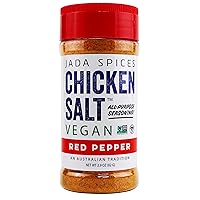 JADA Spices Chicken Salt Spice and Seasoning - Red Pepper Flavor - Very Hot! Vegan, Keto & Paleo Friendly - Perfect for Cooking, BBQ, Grilling, Rubs, Popcorn and more - Preservative & Additive Free