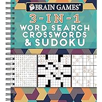 Brain Games - 3-In-1: Word Search, Crosswords & Sudoku (256 Pages) Brain Games - 3-In-1: Word Search, Crosswords & Sudoku (256 Pages) Spiral-bound