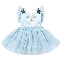 IMEKIS Toddler Baby Girls 1st Birthday Outfit Winter Snowflakes Princess Dresses Cake Smash Photo Shoot
