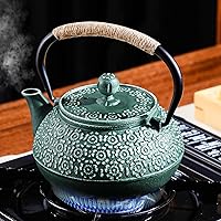 PARACITY Cast Iron Teapot Japanese 30.5 OZ, Tea Kettle Pot for Stove Top, Tea Pot with Stainless Steel Infusers for Loose Tea, Boiling Hot Water Tea, Mothers Day Gifts from Daughter/Son