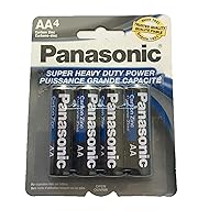 12 Pack (48 Pcs) Panasonic Super Heavy Duty AA Carbon Zinc Batteries