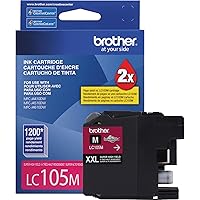 Brother Printer LC105M Super High Yield Cartridge Ink, Magenta