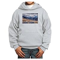 Pikes Peak CO Mountains Text Youth Hoodie Pullover Sweatshirt