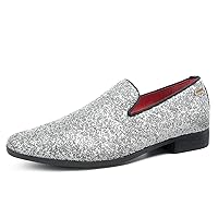 UUBARIS Mens Loafers Dress Shoes Slip On Driving Shoes Tuxedo Suit Shoes