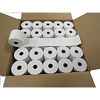 (Pack of 5 Rolls) 2 1/4 x 150 ft, White, adding machine tape Paper Rolls, Premium One Ply Cash Register/Adding Machine/Calculator Roll Printing Calculator