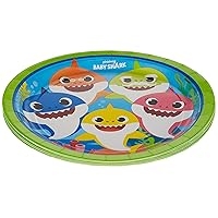 Colorful Baby Shark Round Plates (Pack of 8) - 9