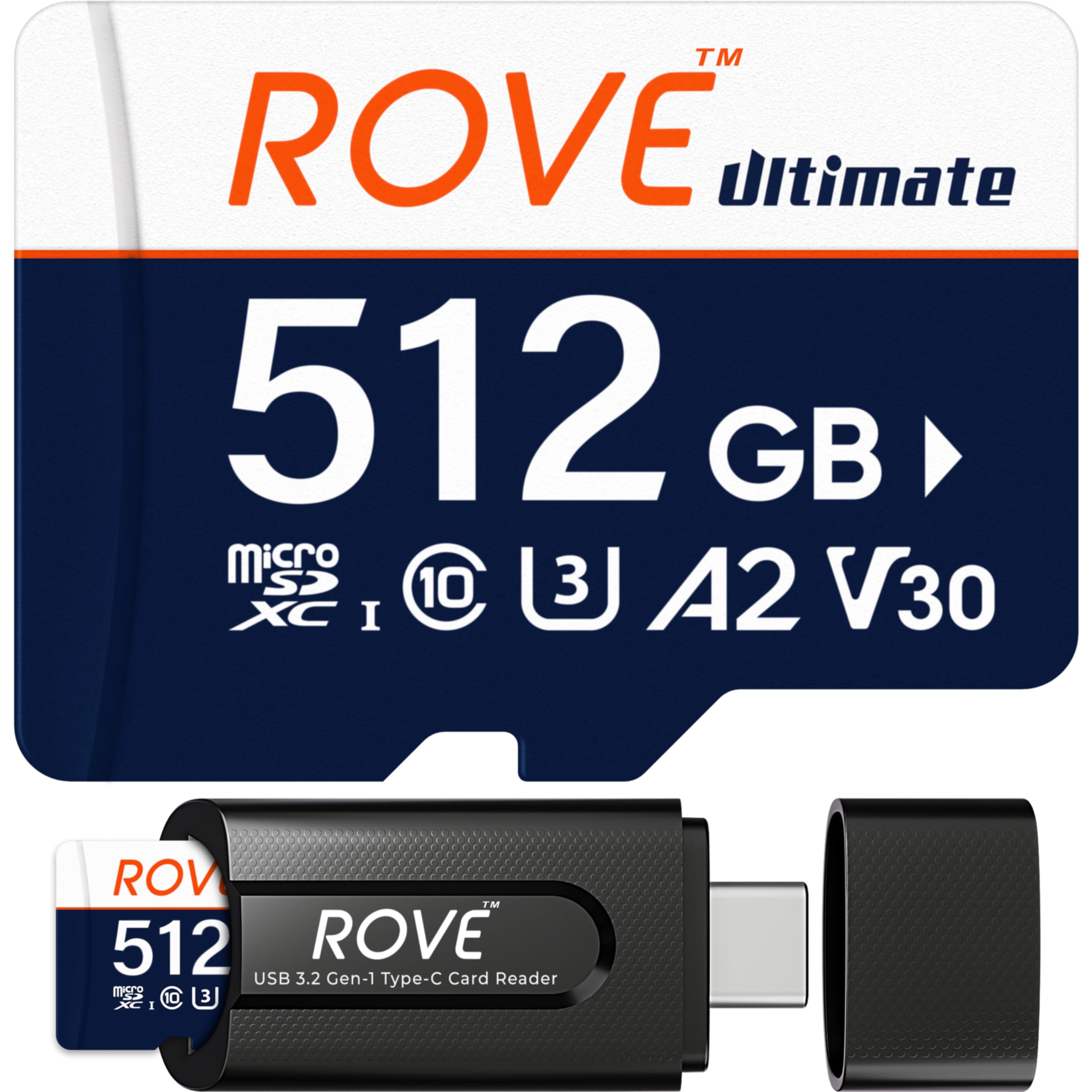 ROVE R2-4K PRO Dash Cam | 512GB Micro SD Card
