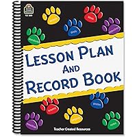 Paw Prints Lesson Plan and Record Book with Monthly Planner, 160 Pages, 8-1/2
