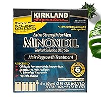 Kirkland Signature Hair Regrowth Treatment Extra Strength for Men, 5% Minoxidil Topical Solution