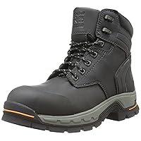 Timberland PRO Men's 6 Inch Stockdale Grip Max Alloy Toe Work and Hunt Boot, Black Microfiber, 3.5 M US