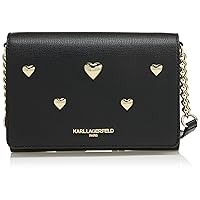 Karl Lagerfeld Paris Connie Crossbody Handbag, Black/Gold