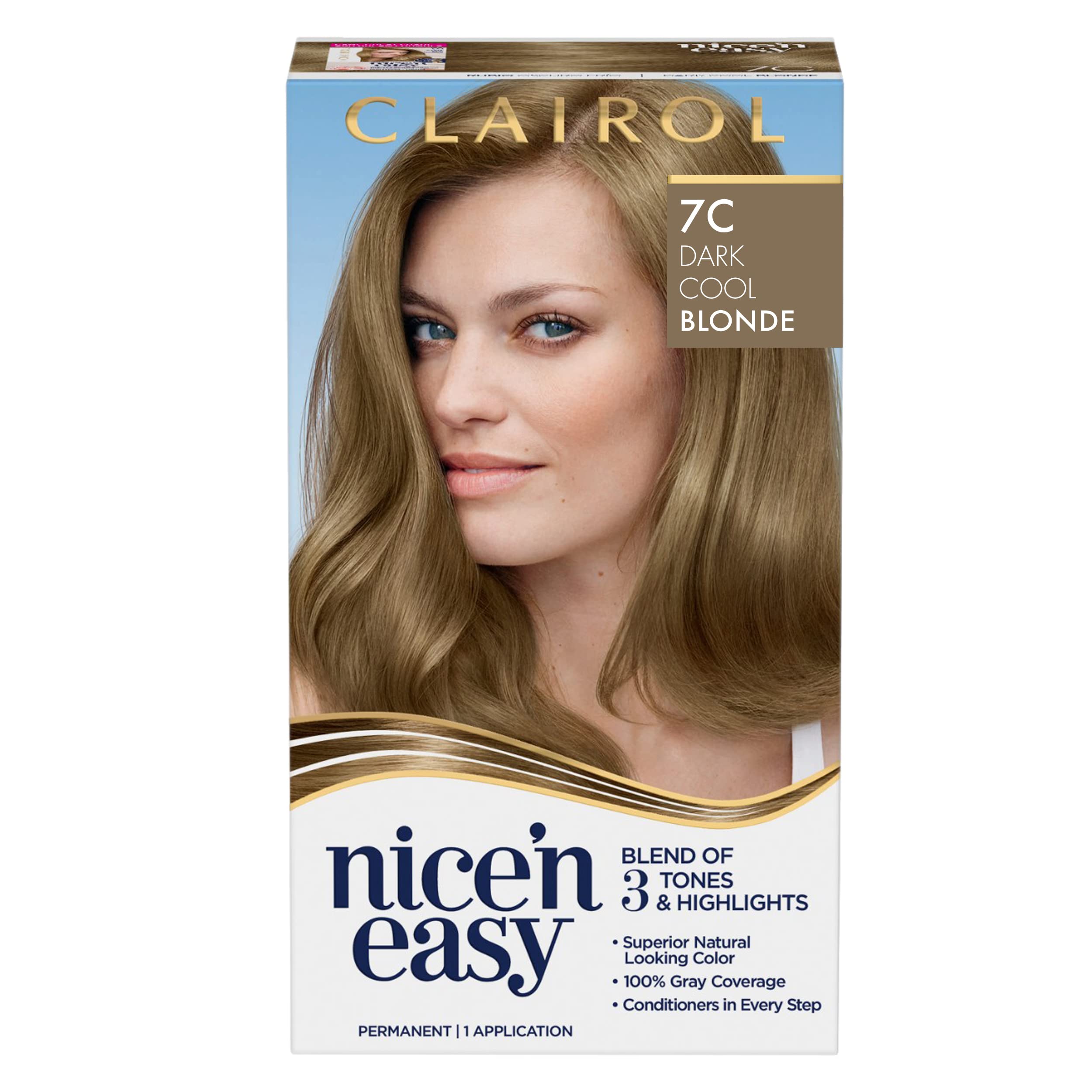 Mua Clairol Nice'n Easy Permanent Hair Dye, 7C Dark Cool Blonde Hair Color,  Pack of 1 trên Amazon Mỹ chính hãng 2023 | Giaonhan247