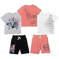 Marvel Spider-Man Graphic T-Shirt and Shorts Little Kid to Big Kid