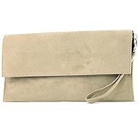 Modamoda de - ital. Leather Bag Clutch Underarm Bag Evening Bag Leather Metallic M106-151
