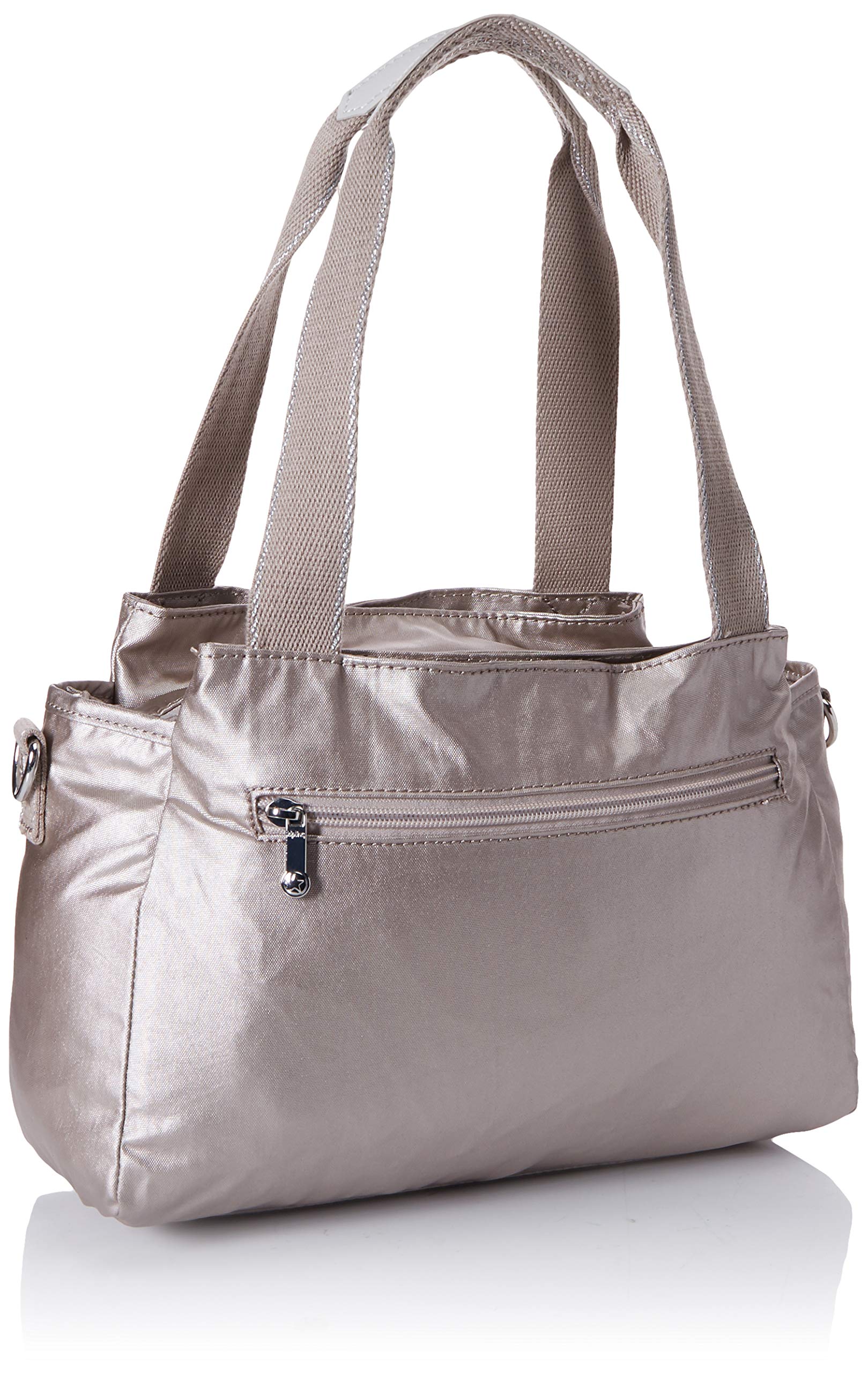 Kipling Women's Elysia Crossbody, Lightweight, Multi-Compartment Magnetic Snap Pockets, Shoulder Bag, Metallic Glow