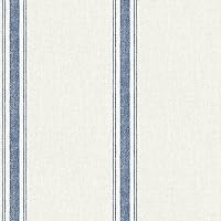 Chesapeake 3115-12462 Linette Fabric Stripe Wallpaper, Blue