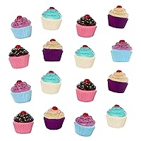 Idea Factory Color Changing Cupcake Bath Squirter Toys - Party Favors, Educational, Bath Toys