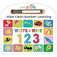 Write & Wipe 123 - Children's Illustrated Novelty Learning Board Book - Wipe Clean - Educational - Numbers and Counting