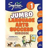 1st Grade Jumbo Language Arts Success Workbook: 3 Books In 1 # Reading Skill Builders, Spellings Games, Vocabulary Puzzles; Activities, Exercises, and ... Ahead (Sylvan Language Arts Jumbo Workbooks) 1st Grade Jumbo Language Arts Success Workbook: 3 Books In 1 # Reading Skill Builders, Spellings Games, Vocabulary Puzzles; Activities, Exercises, and ... Ahead (Sylvan Language Arts Jumbo Workbooks) Paperback