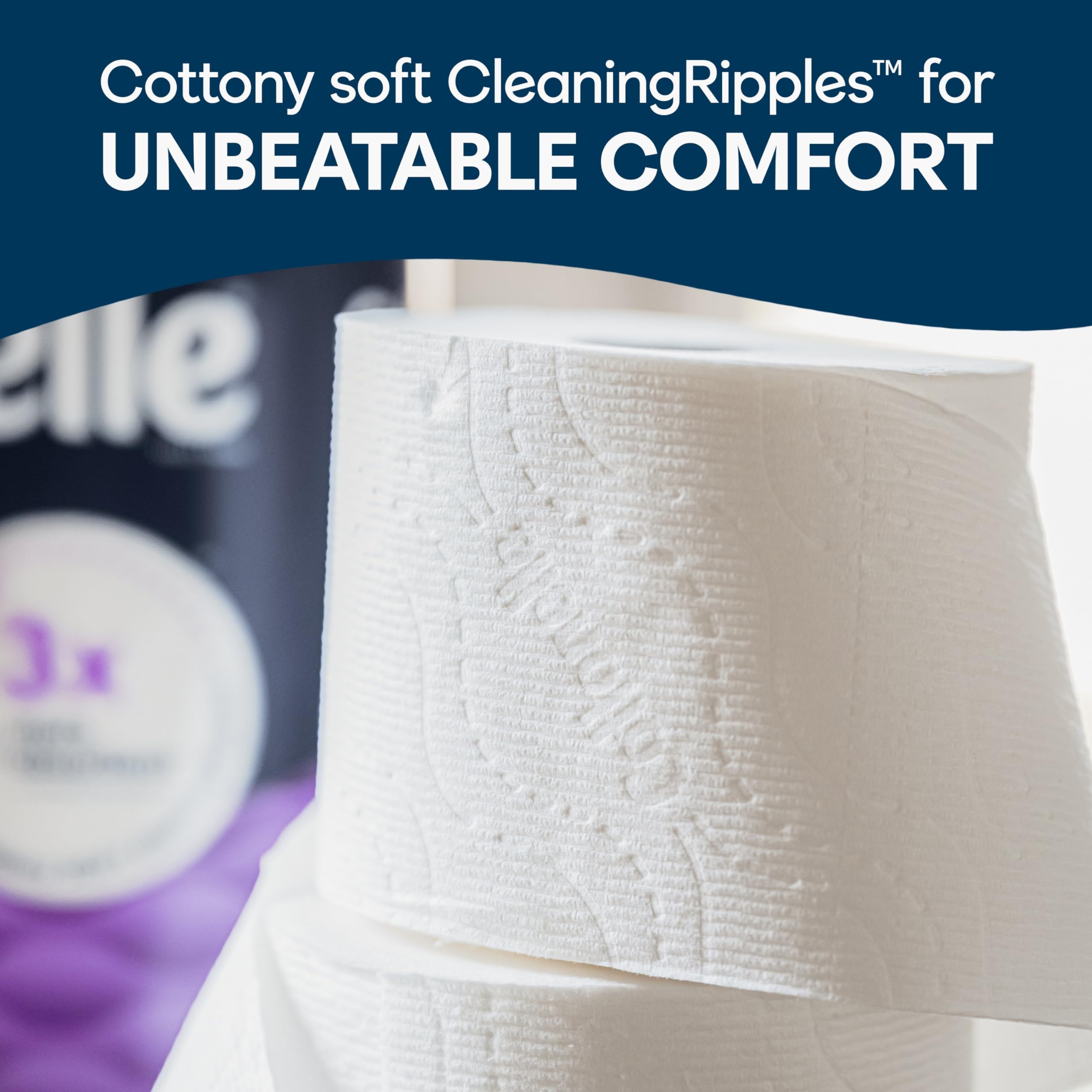 Cottonelle Ultra Comfort Toilet Paper with Cushiony CleaningRipples Texture, 24 Family Mega Rolls (24 Family Mega Rolls = 108 Regular Rolls) (4 Packs of 6), 296 Sheets per Roll, Packaging May Vary
